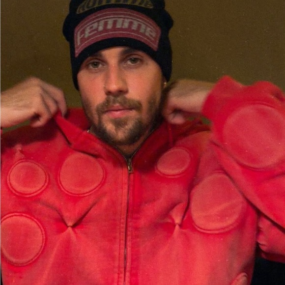 Bad Son Padded Zip up Hoodie Bubblegum - Picture 8 of 8